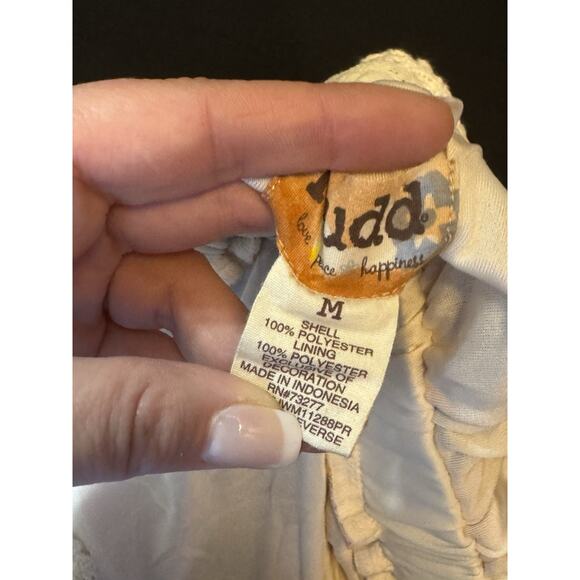 MUDD Crochet Floral Design Lace Y2K babydoll spring cottagecore boho M - Picture 6 of 10